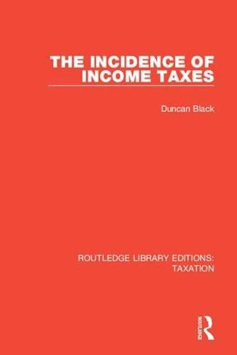 Cover image for The Incidence of Income Taxes