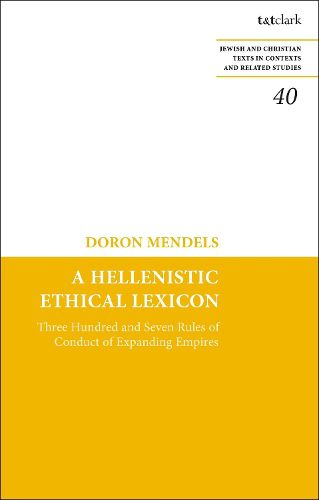 Cover image for A Hellenistic Ethical Lexicon