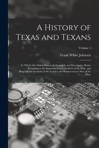 Cover image for A History of Texas and Texans