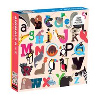 Cover image for Animals A-Z 500 Piece Puzzle