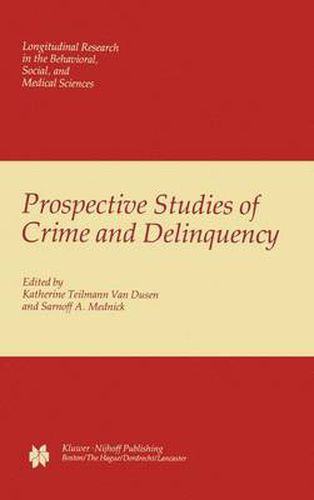 Cover image for Prospective Studies of Crime and Delinquency