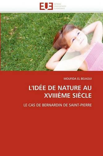Cover image for L'Id E de Nature Au XVIII Me Si Cle
