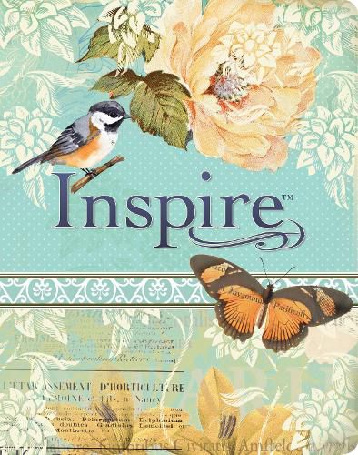 Cover image for Inspire Bible NLT, Filament Enabled, Vintage Blue/Cream