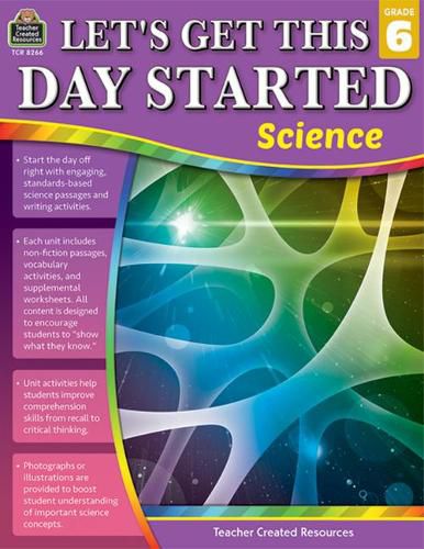 Cover image for Let's Get This Day Started: Science (Gr. 6)