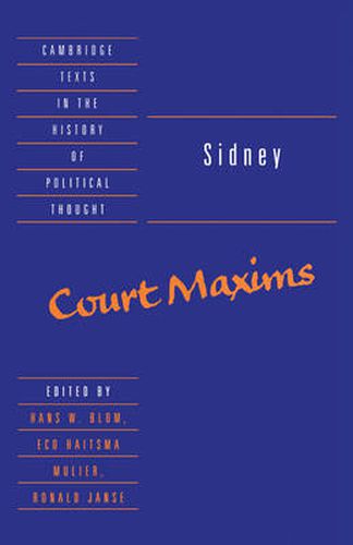 Cover image for Sidney: Court Maxims