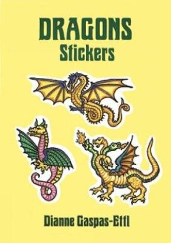 Cover image for Dragons Stickers: 20 Full-Color Pressure-Sensitive Designs