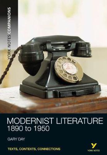 Cover image for York Notes Companions: Modernist Literature: 1890-1950