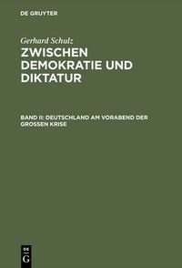 Cover image for Deutschland am Vorabend der Grossen Krise