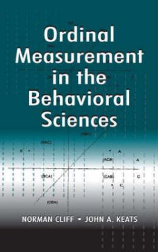 Cover image for Ordinal Measurement in the Behavioral Sciences