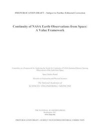 Cover image for Continuity of NASA Earth Observations from Space: A Value Framework