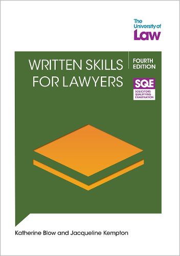 Cover image for SQE2 - Written Skills for Lawyers 4e