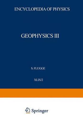 Cover image for Geophysik III / Geophysics III: Teil II / Part II