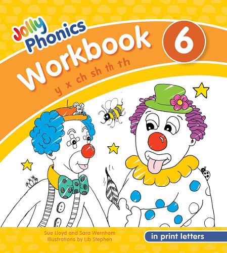 Cover image for Jolly Phonics Workbook 6: in Print Letters (American English edition)