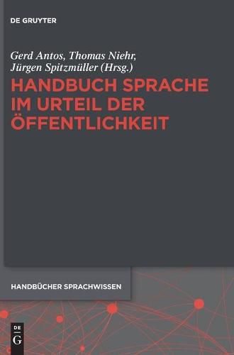 Cover image for Handbuch Sprache Im Urteil Der OEffentlichkeit