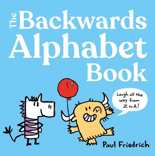 Cover image for The Backwards Alphabet Book