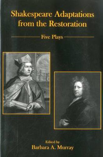 Cover image for Shakespeare Adaptations from the Restoration: Five Plays