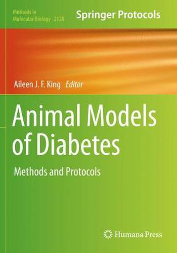 Cover image for Animal Models of Diabetes: Methods and Protocols