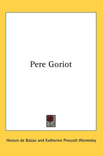 Cover image for Pere Goriot