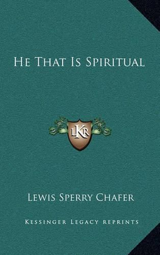 Cover image for He That Is Spiritual