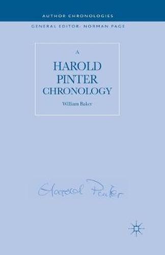 A Harold Pinter Chronology