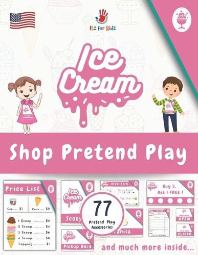 Ice Cream Shop Pretend Play Accessories