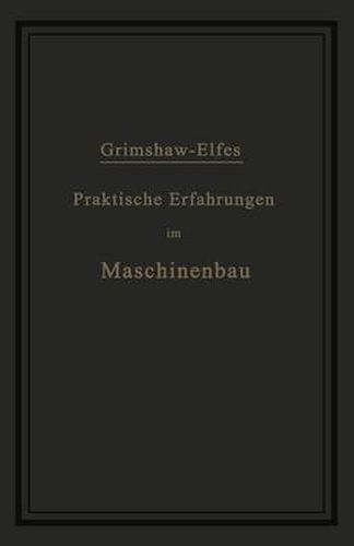 Cover image for Praktische Erfahrungen Im Maschinenbau in Werkstatt Und Betrieb