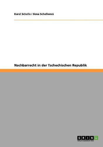 Cover image for Nachbarrecht in Der Tschechischen Republik