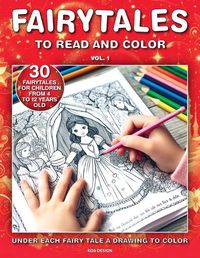 Cover image for Fairy Tales To Read And Color