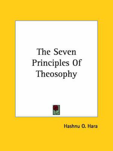 Cover image for The Seven Principles of Theosophy