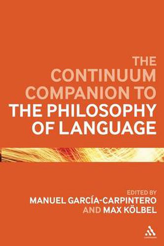 Cover image for The Continuum Companion to the Philosophy of Language