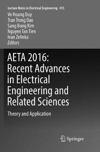 Cover image for AETA 2016: Recent Advances in Electrical Engineering and Related Sciences: Theory and Application