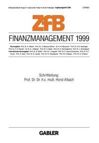 Cover image for Finanzmanagement 1999