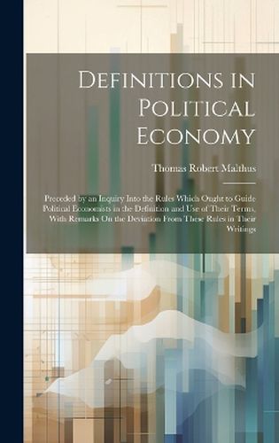 Cover image for Definitions in Political Economy