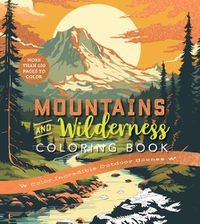 Cover image for Mountains & Wilderness Coloring Book