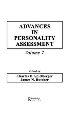 Cover image for Advances in Personality Assessment: Volume 7