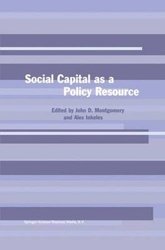Cover image for Social Capital as a Policy Resource