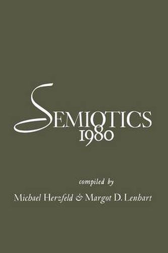 Cover image for Semiotics 1980