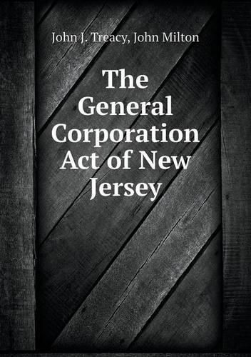 Cover image for The General Corporation Act of New Jersey