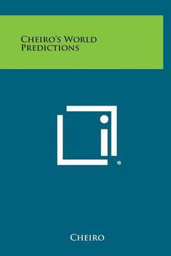 Cover image for Cheiro's World Predictions