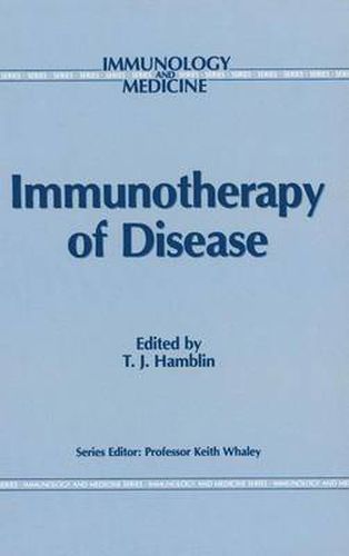 Cover image for Immunotherapy of Disease