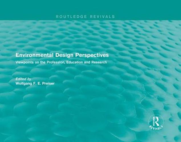 Cover image for Environmental Design Perspectives: Viewpoints on the Profession, Education and Research