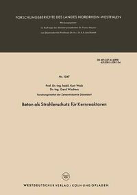 Cover image for Beton ALS Strahlenschutz Fur Kernreaktoren