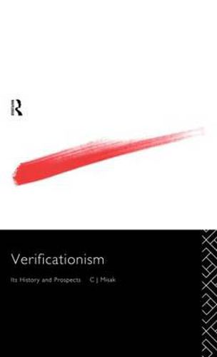 Cover image for Verificationism: Its History and Prospects