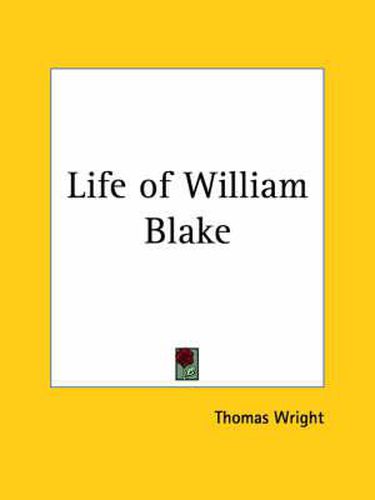 Cover image for Life of William Blake (1929)