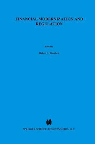 Cover image for Financial Modernization and Regulation: A Special Issue of the Journal of Financial Services Research