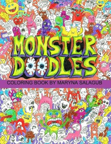 Cover image for Doodle monsters coloring book Paperback