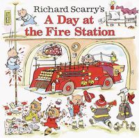 Cover image for Richard Scarry's a Day at the Fire Station