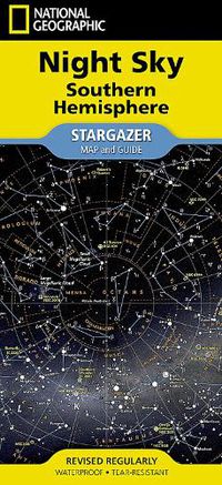 Cover image for National Geographic Night Sky - Southern Hemisphere Map (Stargazer Folded)