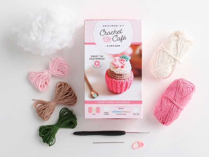 Cover image for Crochet Cafe Amigurumi Kit Cupcake