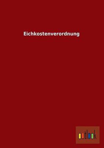 Cover image for Eichkostenverordnung